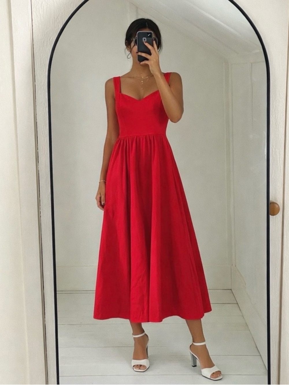 J.Crew sweetheart midi dress poplin skirt flowy summer resort wear size xxs